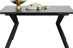 Ausziehtisch Xenia Schwarz 140(+30+30)x80cm
