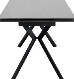 Ausziehtisch Xenia Schwarz 140(+30+30)x80cm
