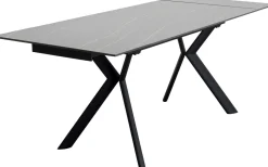 Ausziehtisch Xenia Schwarz 140(+30+30)x80cm