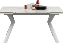 Ausziehtisch Xenia Weiß 140(+30+30)x80cm