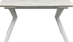 Ausziehtisch Xenia Weiß 140(+30+30)x80cm