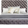 Bett Desire Hoch Silbergrau 160x200 cm