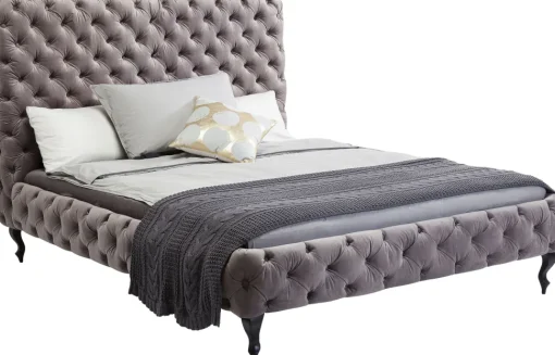 Bett Desire Hoch Silbergrau 160x200 cm