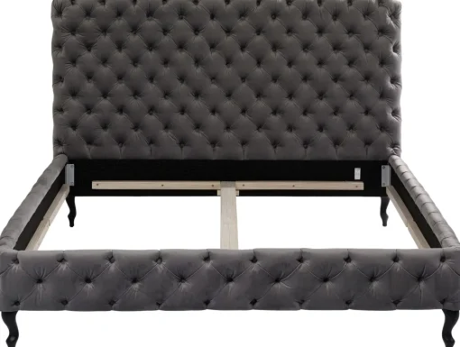 Bett Desire Hoch Silbergrau 160x200 cm