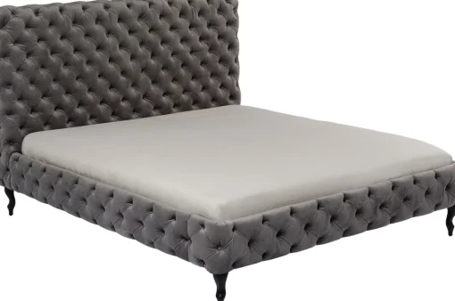 Bett Desire Hoch Silbergrau 160x200 cm