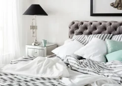 Bett Desire Velvet Silbergrau 160x200 cm