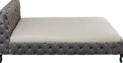 Bett Desire Velvet Silbergrau 160x200 cm