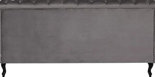 Bett Desire Velvet Silbergrau 160x200 cm