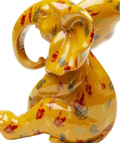 Deko Figur Elephant Dots Gelb 18cm