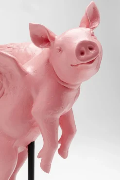 Deko Figur Flying Pig Rosa 29cm