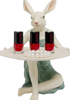 Deko Figur Lady Rabbit Tray 29cm