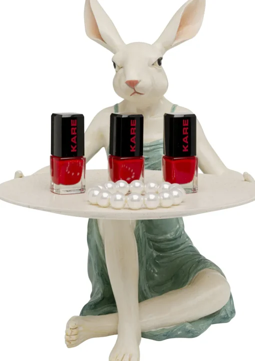 Deko Figur Lady Rabbit Tray 29cm