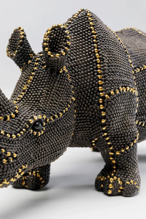 Deko Figur Rhino Rivets Pearls 26cm