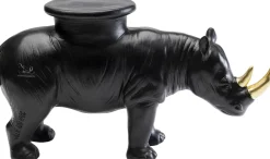 Deko Figur Rhino Schwarz 41cm