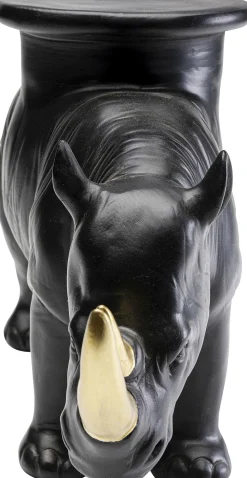 Deko Figur Rhino Schwarz 41cm