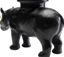 Deko Figur Rhino Schwarz 41cm