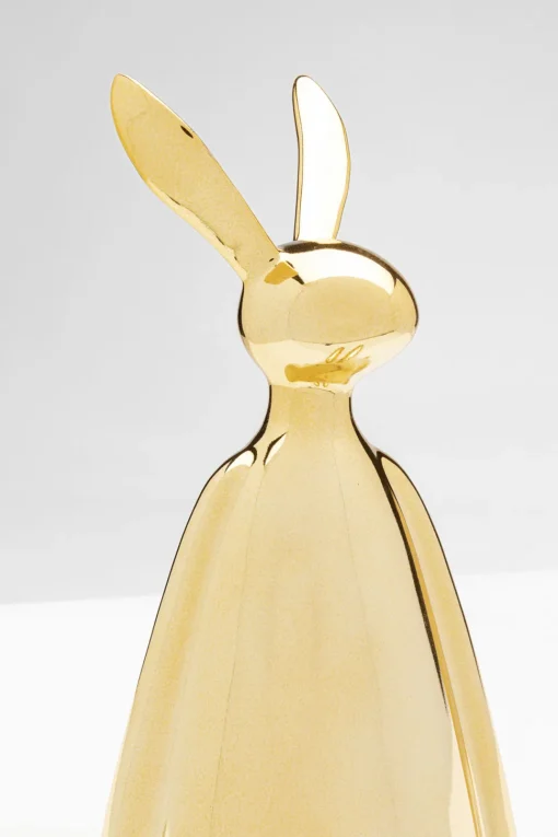Deko Figur Sitting Rabbit Gold 35cm
