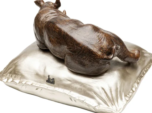 Deko Figur Sleeping Rhino 37cm