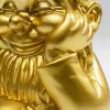 Deko Figur Zwerg Gold 21cm
