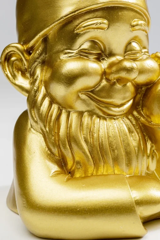 Deko Figur Zwerg Gold 21cm