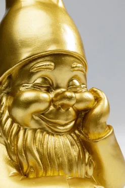 Deko Figur Zwerg Gold 21cm
