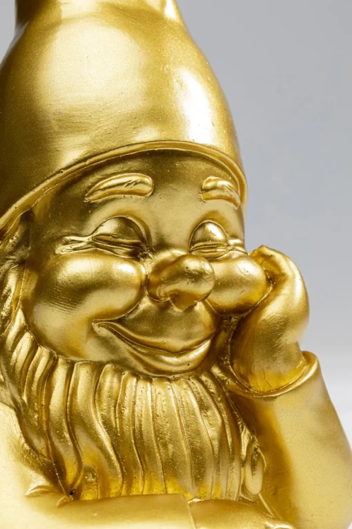 Deko Figur Zwerg Gold 21cm