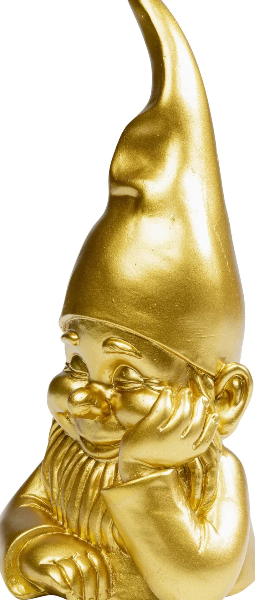 Deko Figur Zwerg Gold 21cm