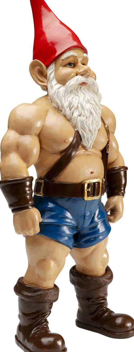 Deko Figur Zwerg Muscle 60cm