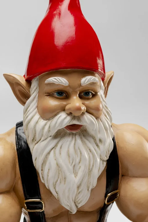 Deko Figur Zwerg Muscle 48cm