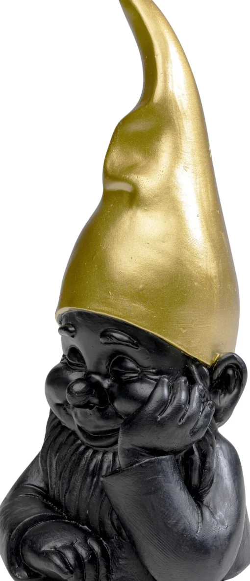 Deko Figur Zwerg Schwarz 21cm