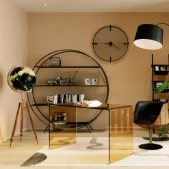 Deko Globus Earth Schwarz