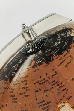 Deko Globus Earth Schwarz