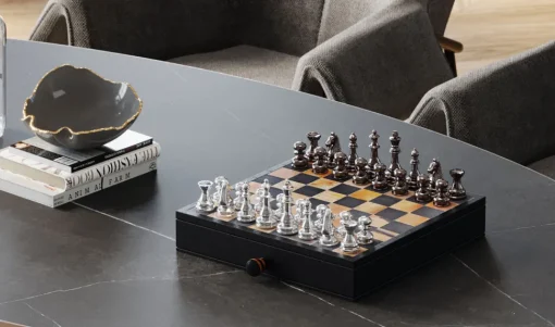 Deko Objekt Chess Antique 36x33cm