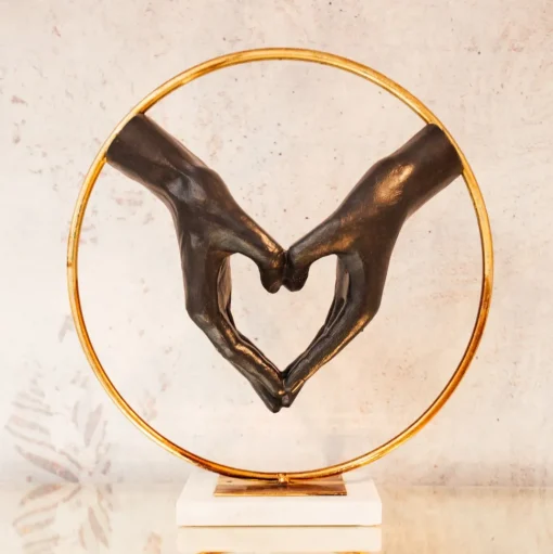 Deko Objekt Elements Heart Hand 62cm
