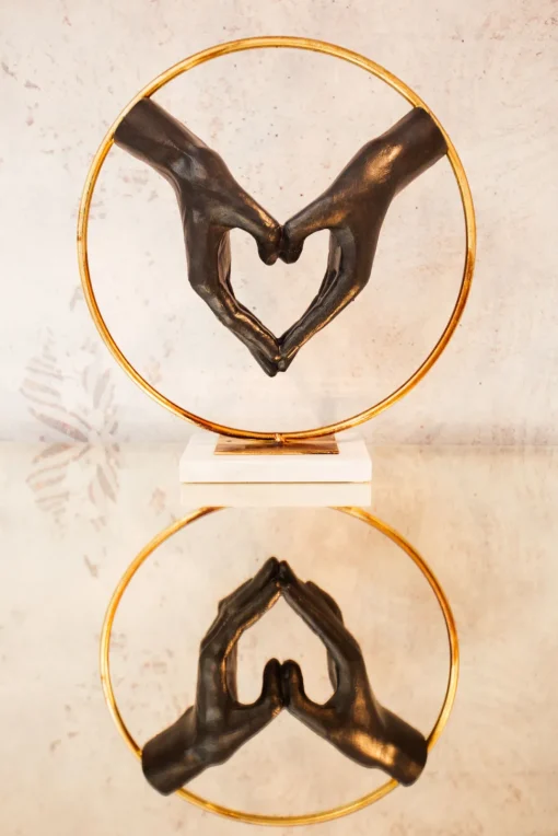 Deko Objekt Elements Heart Hand 62cm