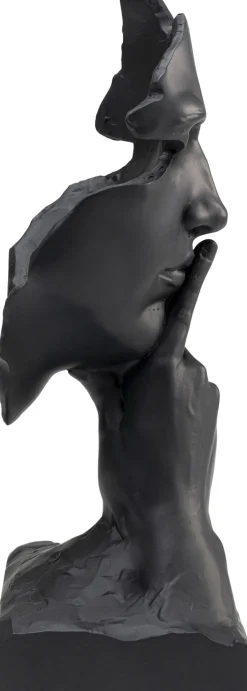 Deko Objekt Quiet Face Schwarz 31cm