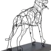Deko Objekt Wire Attack Dog 36cm