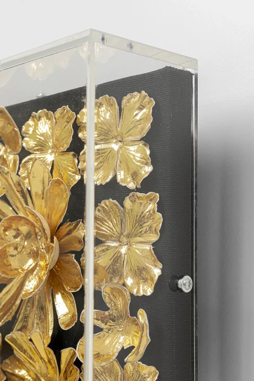 Deko Rahmen Gold Flower 80x80cm