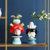 Deko Vase Puppet Girl 36cm
