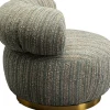 Drehsessel Couture Stripes Blau