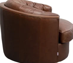 Drehsessel Music Hall Leder Braun
