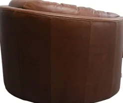 Drehsessel Music Hall Leder Braun