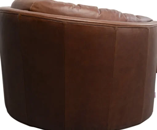 Drehsessel Music Hall Leder Braun