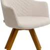 Drehstuhl Coco Wood Creme