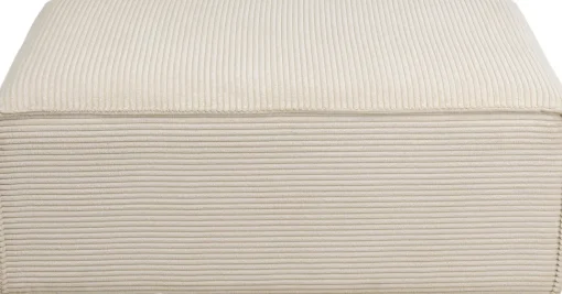 Ecksofa Infinity Ottomane Cord Creme Rechts