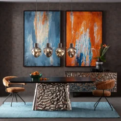 Gerahmtes Bild Artistas Orange 120x180cm
