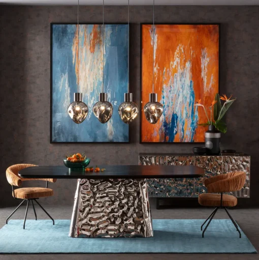 Gerahmtes Bild Artistas Orange 120x180cm