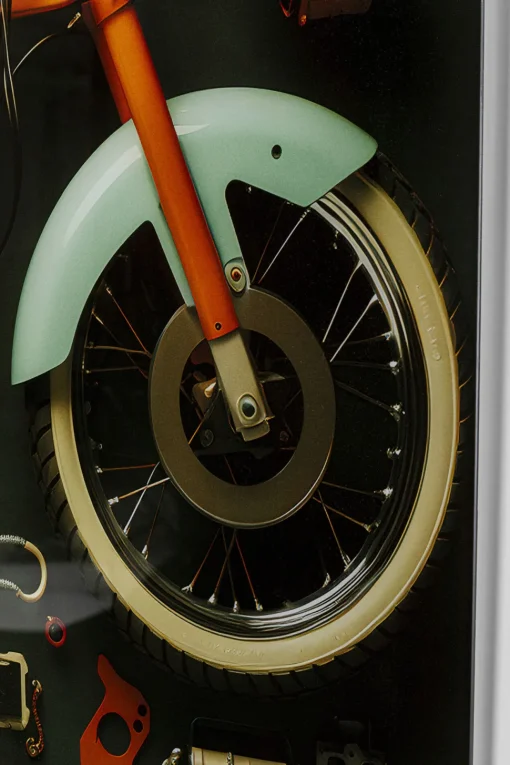 Glasbild Garage Motorbike 60x80cm