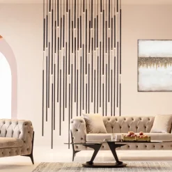 Hängeleuchte Living Vegas Deluxe Schwarz Matt LED
