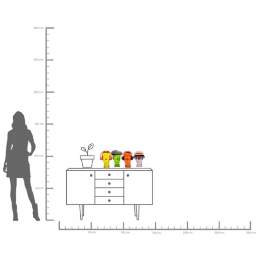 Kopfhörerständer Transparent Sortiert 29cm